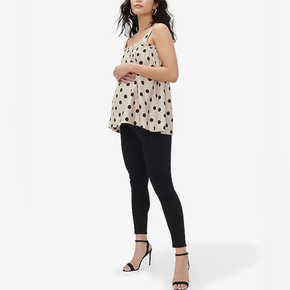 HATCH The Dani Polka Dot Spotted Babydoll Maternity Tank